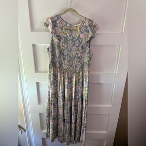 Matilda Jane Floral Maxi Dress - Blue and Pink